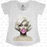 T-Shirt Marilyn Bola de Chiclete Tamanho G