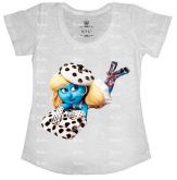T-Shirt – Smurfette Fashion Tamanho M