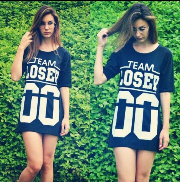 Vestido Team Loser Black Tamanho M