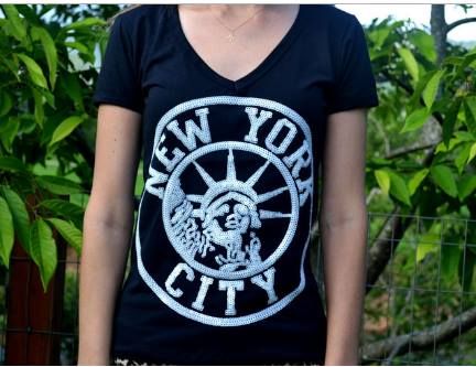 T-Shirt Preta NY Tamanho M